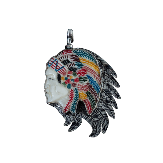 Coreen Cordova Large Indian Chief Pendant