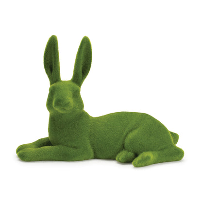 Faux Moss Resin Rabbit Figurines