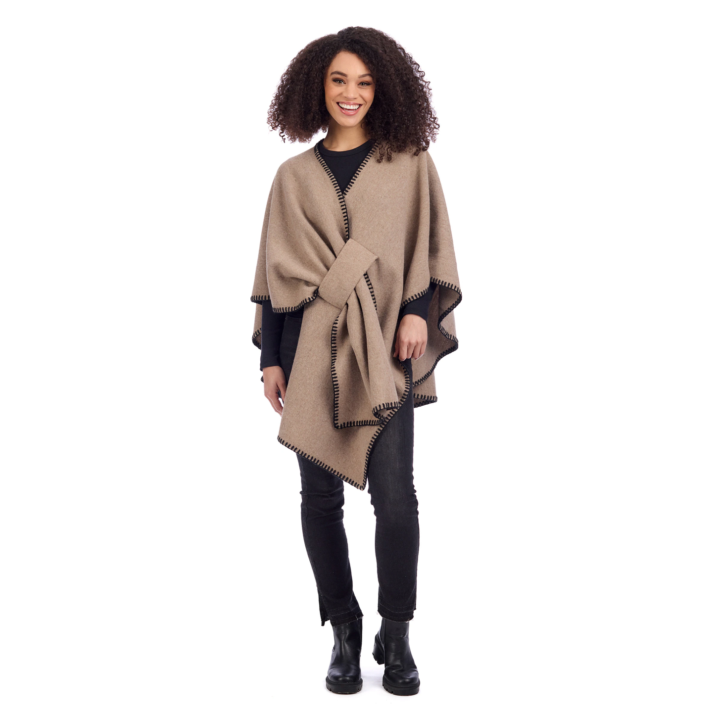 Hayword Oatmeal Blanket Poncho