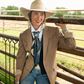 Fringe "Blue Melodies" by Dolan Geiman Silk Wild Rag