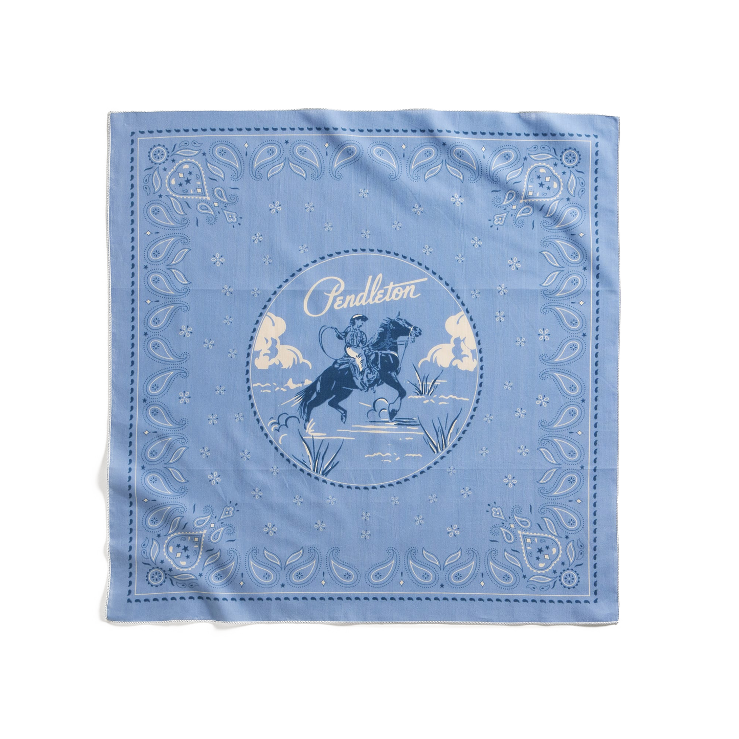 Pendleton Cotton Cowboy Bandana - Blue