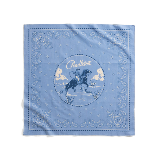 Pendleton Cotton Cowboy Bandana - Blue