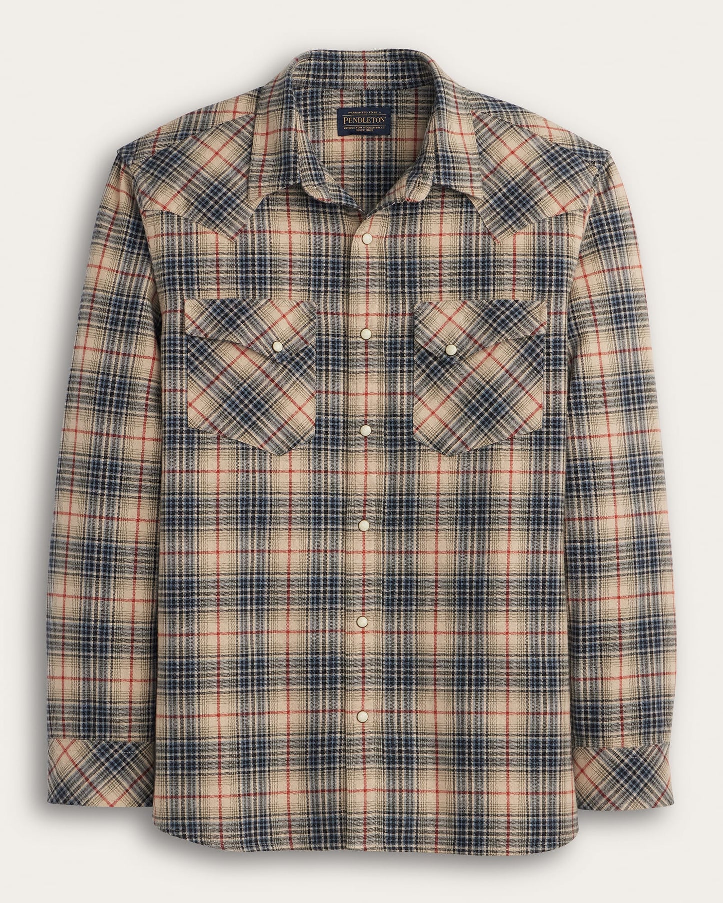 Pendleton Men's Plaid Snap-Front Wyatt Cotton Shirt