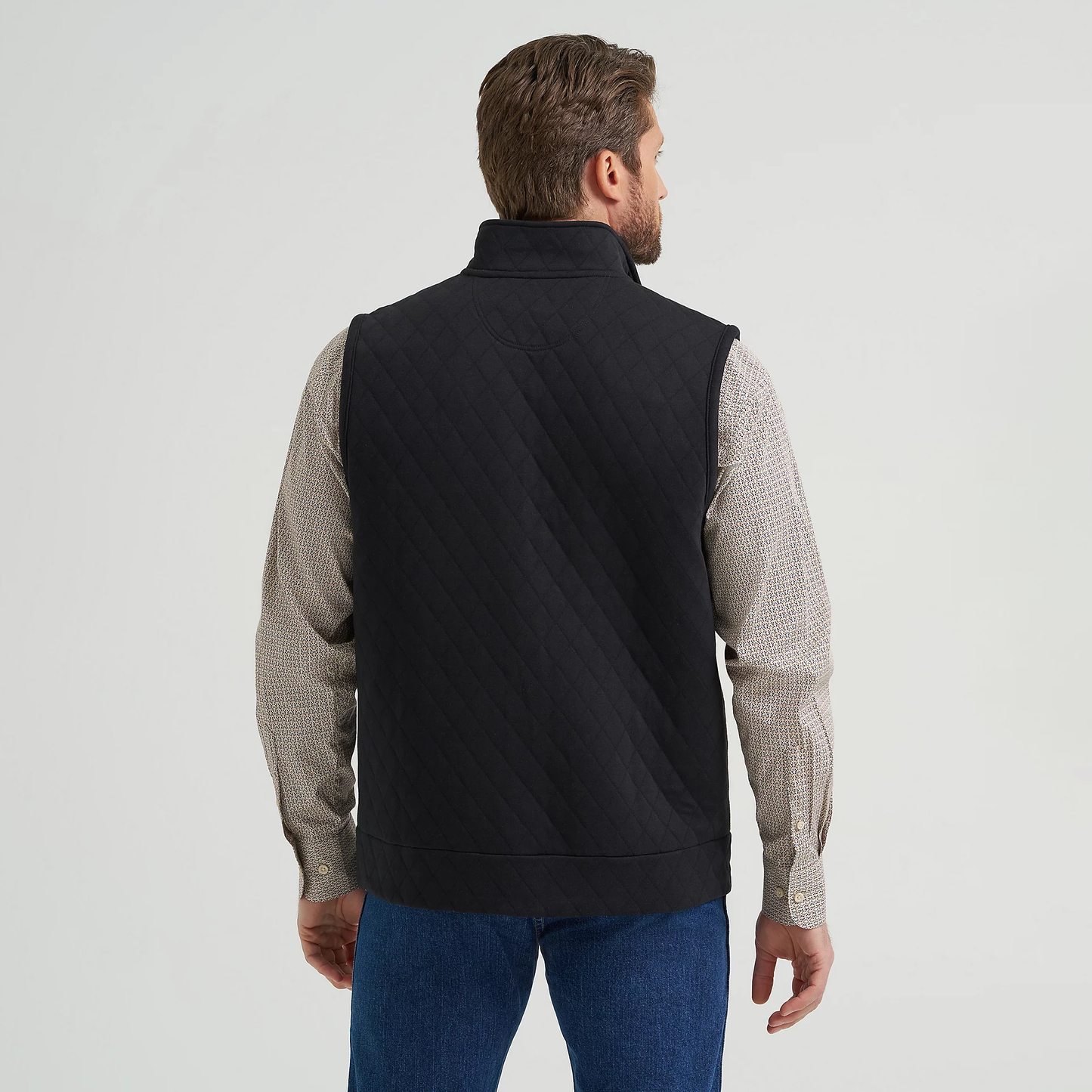 Wrangler Men's George Strait Zip Front Solid Knit Vest