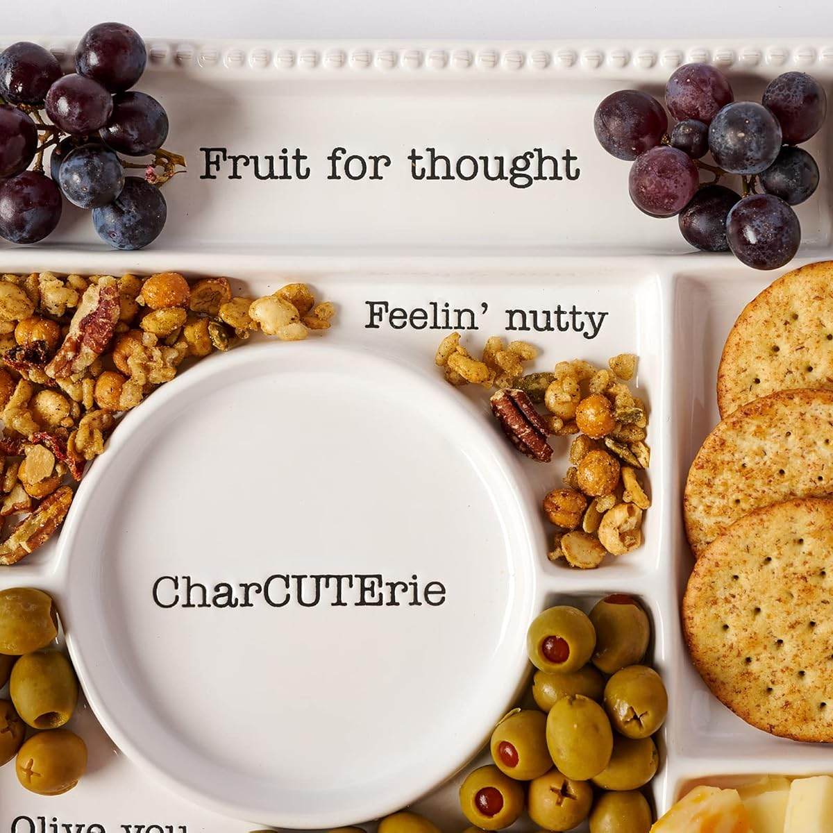 Punny Provisions Ceramic Charcuterie Board