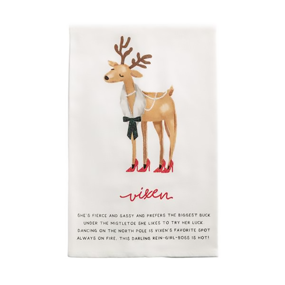 Reindeer Poem Tea Towels