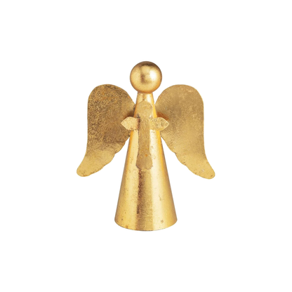Brass Finished Metal Angel Cross Sitters