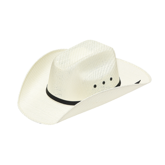 Twister Youth White Canvas Cowboy Hat