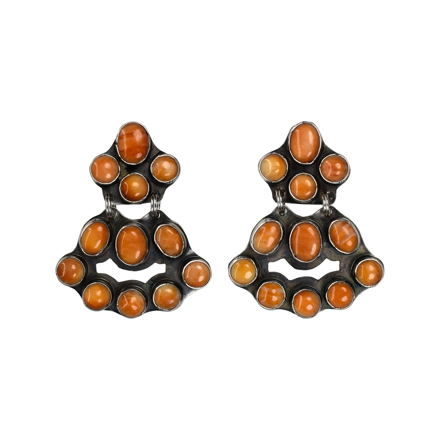 Spiny Oyster Mini Chandelier Earrings by Rocki Gorman