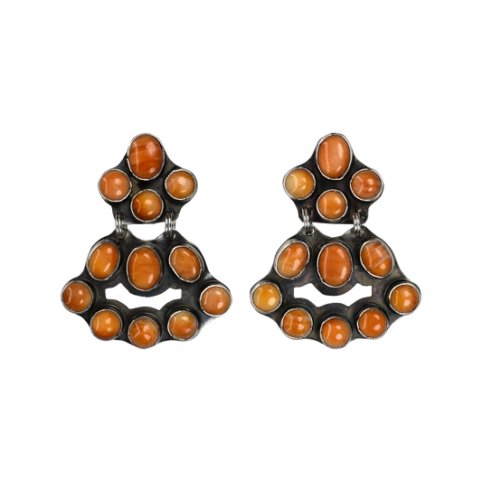 Spiny Oyster Mini Chandelier Earrings by Rocki Gorman