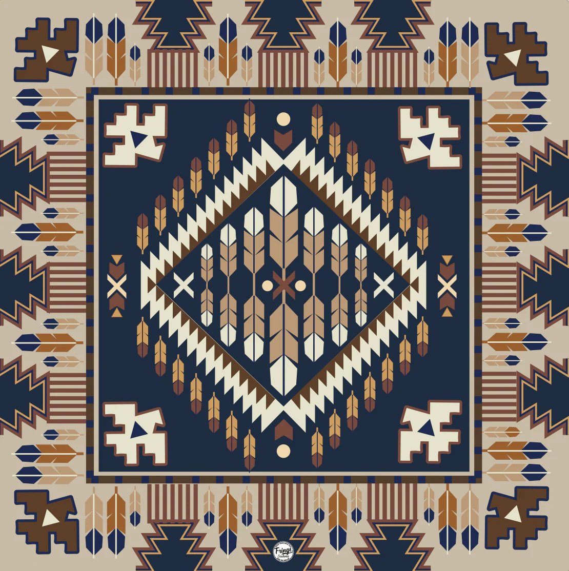 Fringe "Rainmaker" Silk Wild Rag