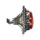 Red Coral Stack Mount Ring by Toney Mitchell