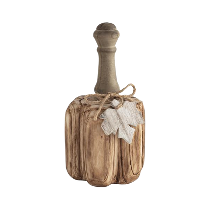 Pine Wood Baluster Pumpkin