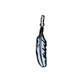 Coreen Cordova Small Silver Feather Pendant