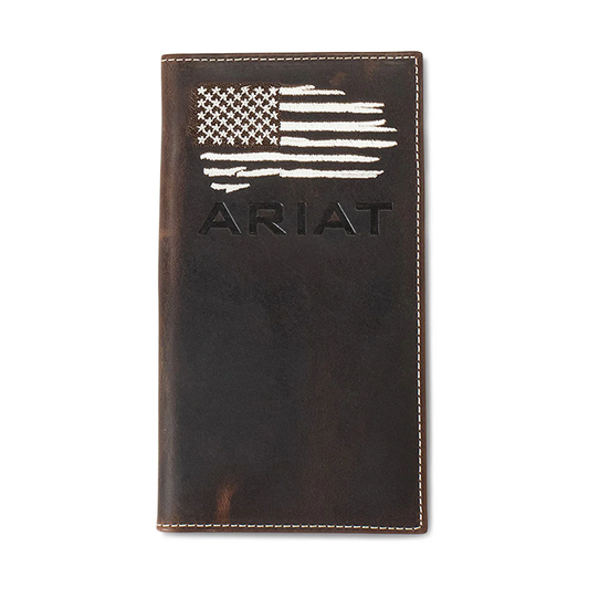Ariat Distressed American Flag Rodeo Wallet