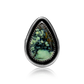 New Lander Turquoise Teardrop Ring by Justin Biltonen