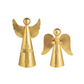 Brass Finished Metal Angel Cross Sitters