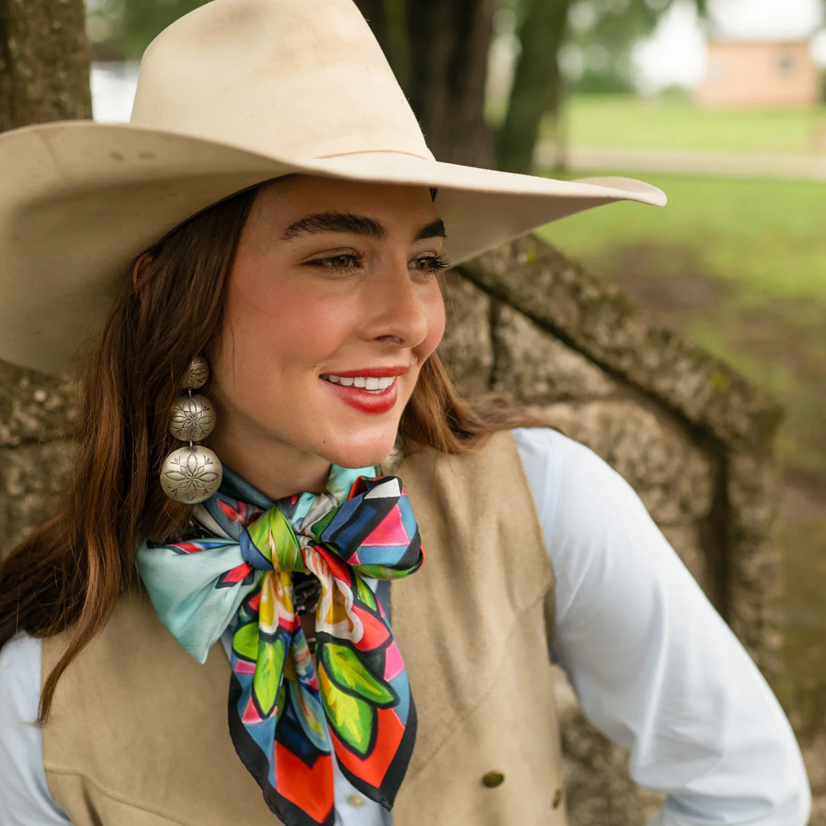 Fringe "The Wait" by Courtney Robertson Silk Wild Rag
