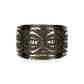 High Relief Overlay Silver Cuff by Jerrold Tahe