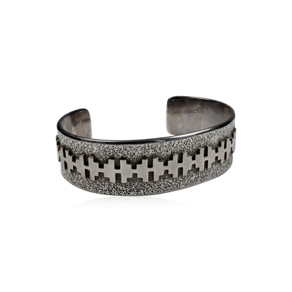 Sterling Silver Canyon Horizon Cuff by Alfred Joe