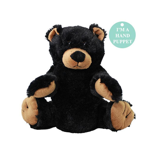 9" Black Bear Hand Puppet