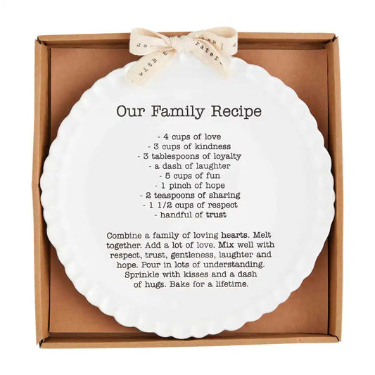 Our Family Recipe Plate