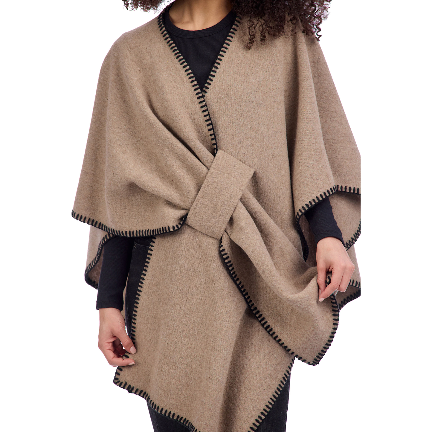 Hayword Oatmeal Blanket Poncho