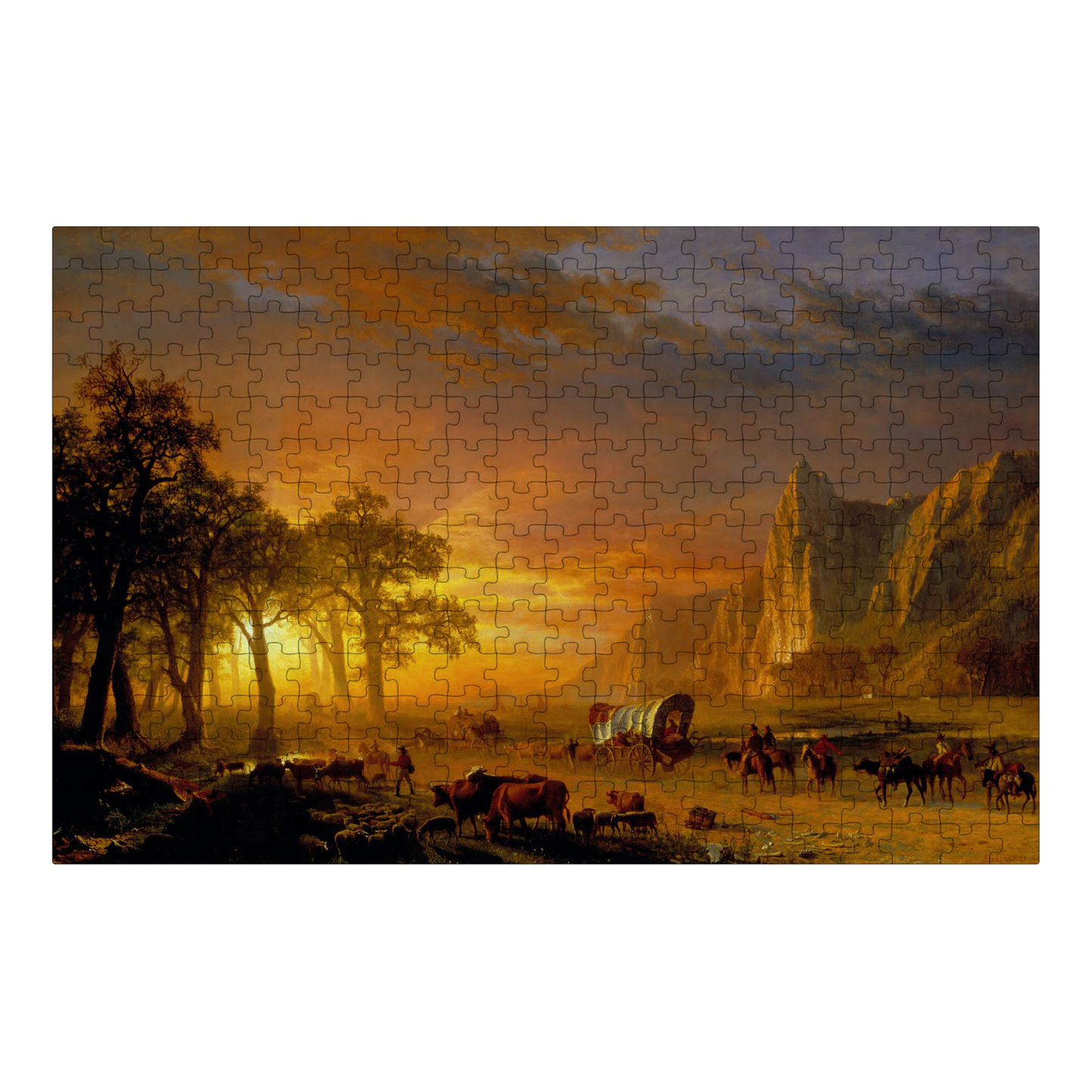 Bierstadt Emigrants Crossing the Plains 300 Piece Puzzle