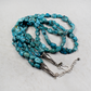 22" Kingman Turquoise Three Strand Necklace
