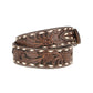 Men's Ariat Brown Floral Laced Belt