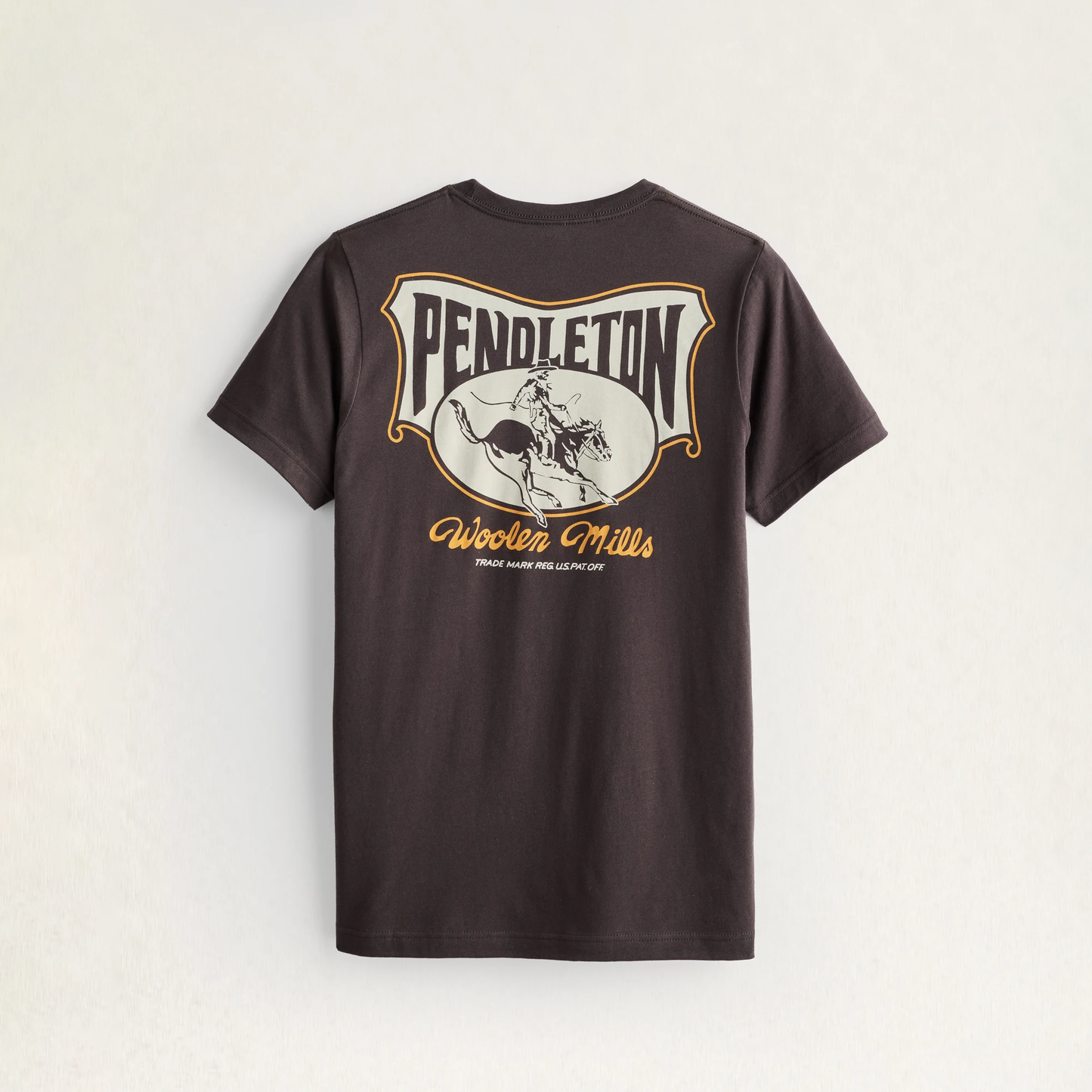 Pendleton Men's Heritage Rodeo Rider Tee - Brown/Cream