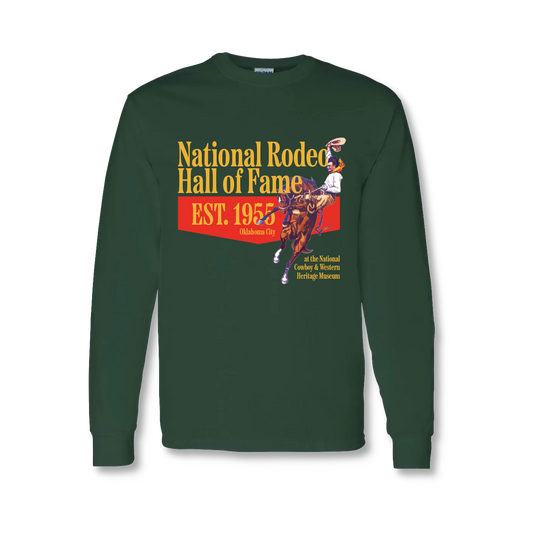 National Rodeo Hall of Fame Vintage Graphic Tribute Long-Sleeve Shirt