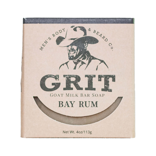 Grit Beard Co. Goat Milk Bar Soap - Bay Rum