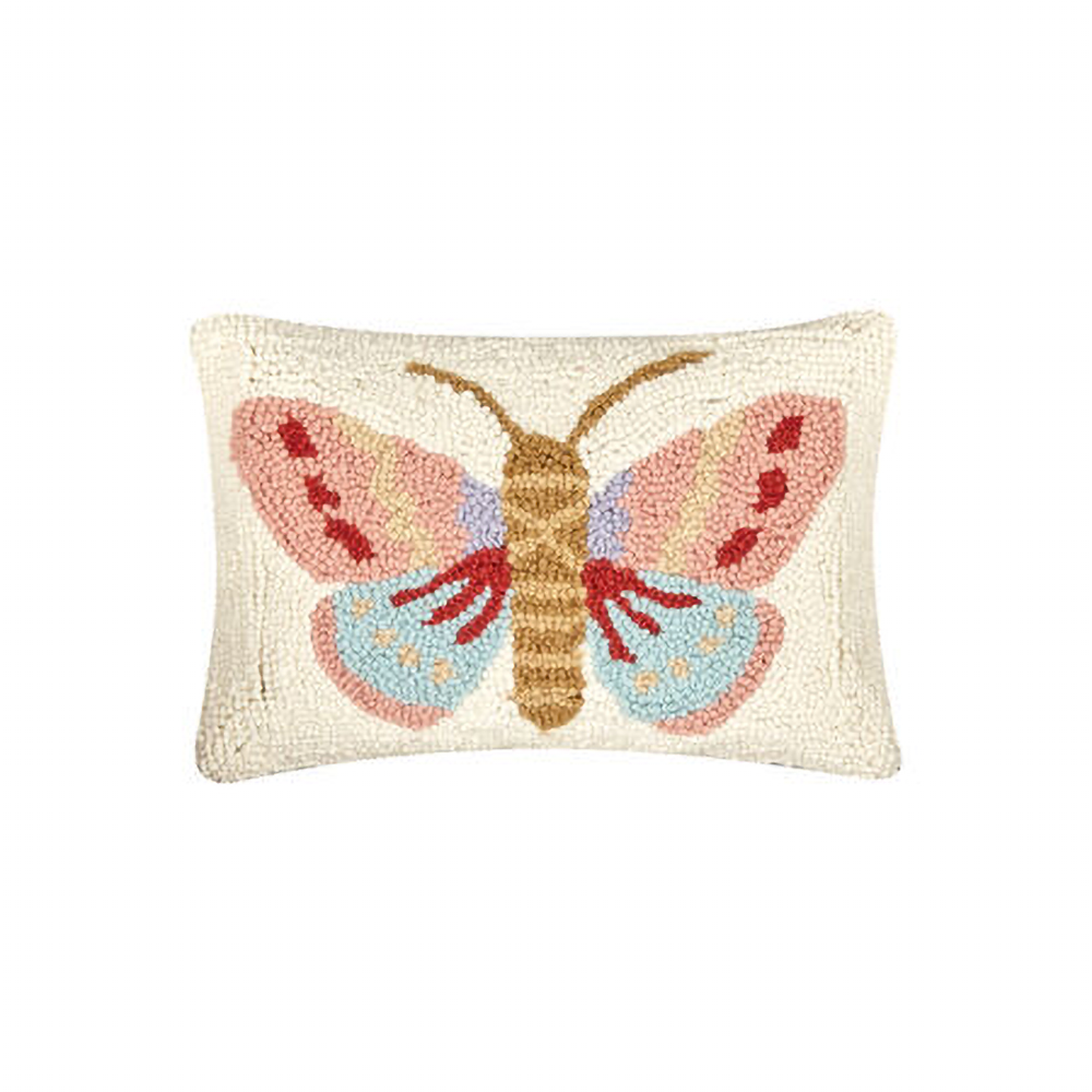 Pastel Moth Hook Pillow