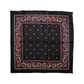 Black Bandana Silk Scarf