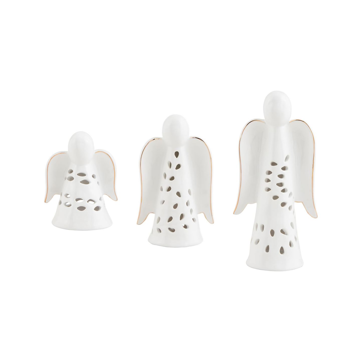 Ceramic Angel Lantern Votive Covers