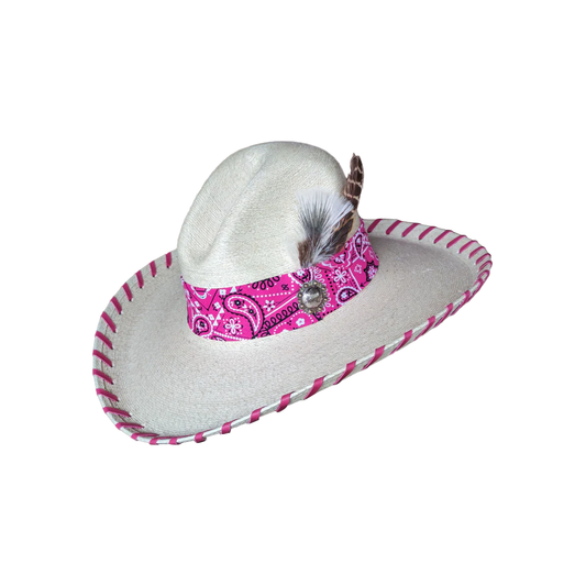 Country Girl Gus Palm Hat - Pink