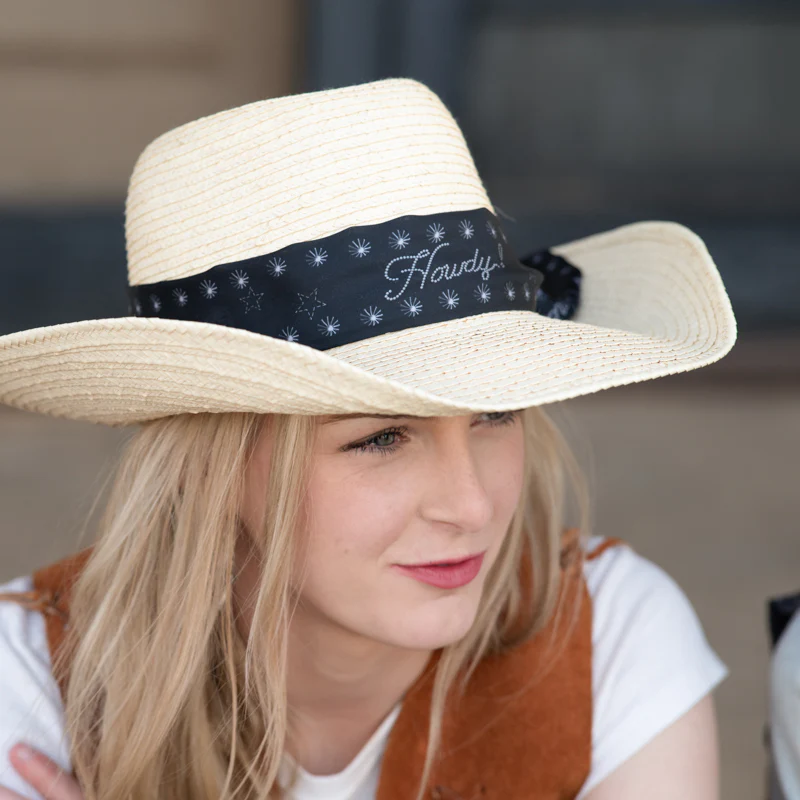 Fringe "Howdy" Silk Twilly