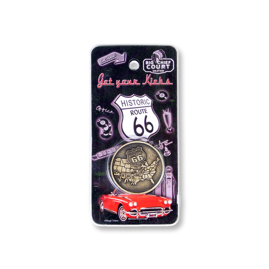Route 66 Collectible Two-Sided 3D Coin