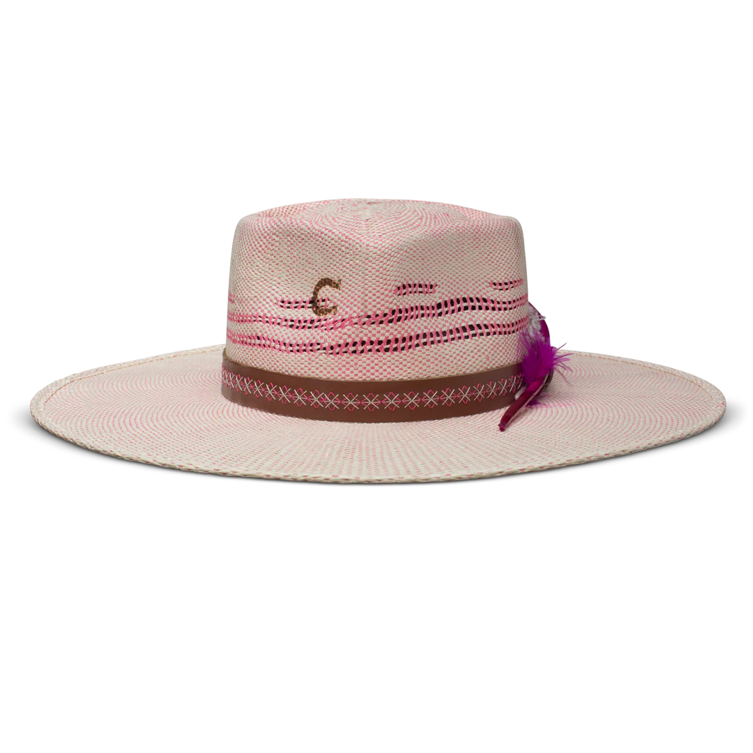 Charlie 1 Horse Always Be My Baby Straw Hat- Pink