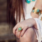 Christina Greene Southwestern Statement Ring - Turquoise