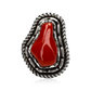Red Coral Stack Mount Ring by Toney Mitchell