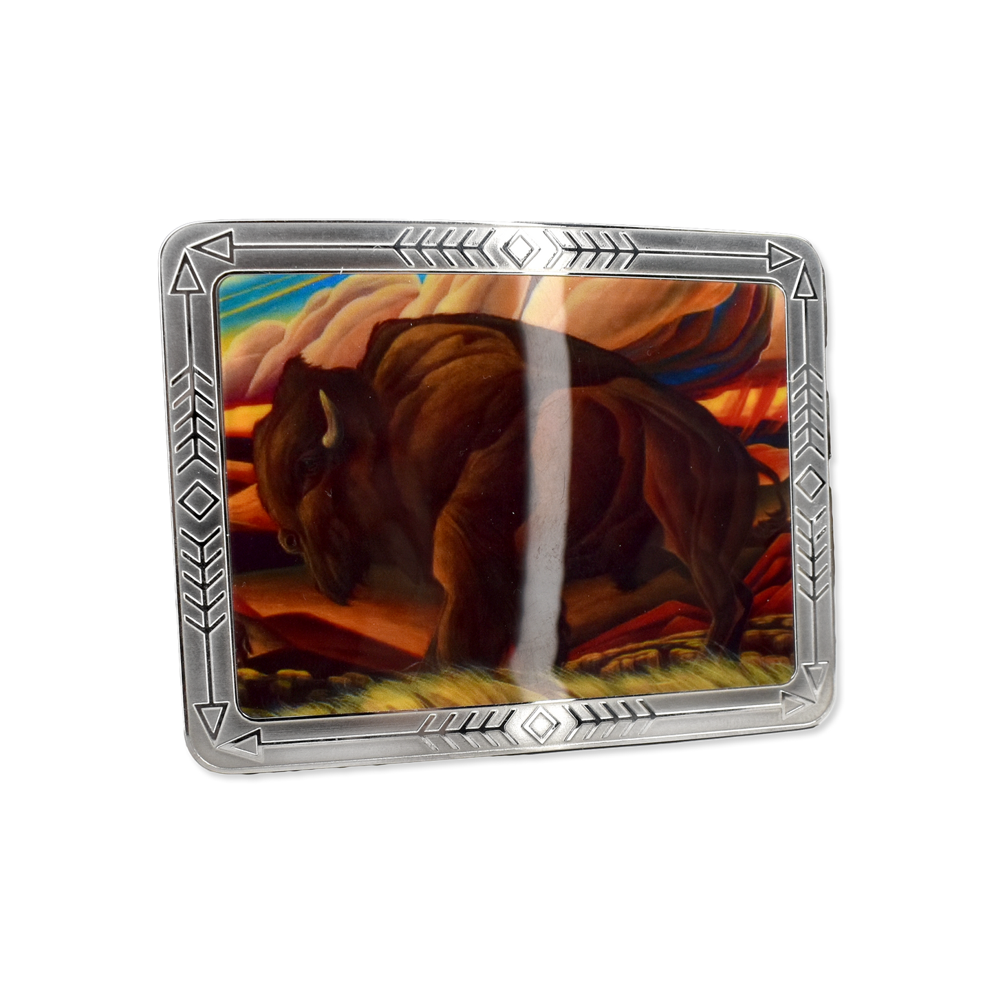 Buffalo Belt Buckle by William Haskell