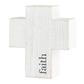 4" White Wooden Cross