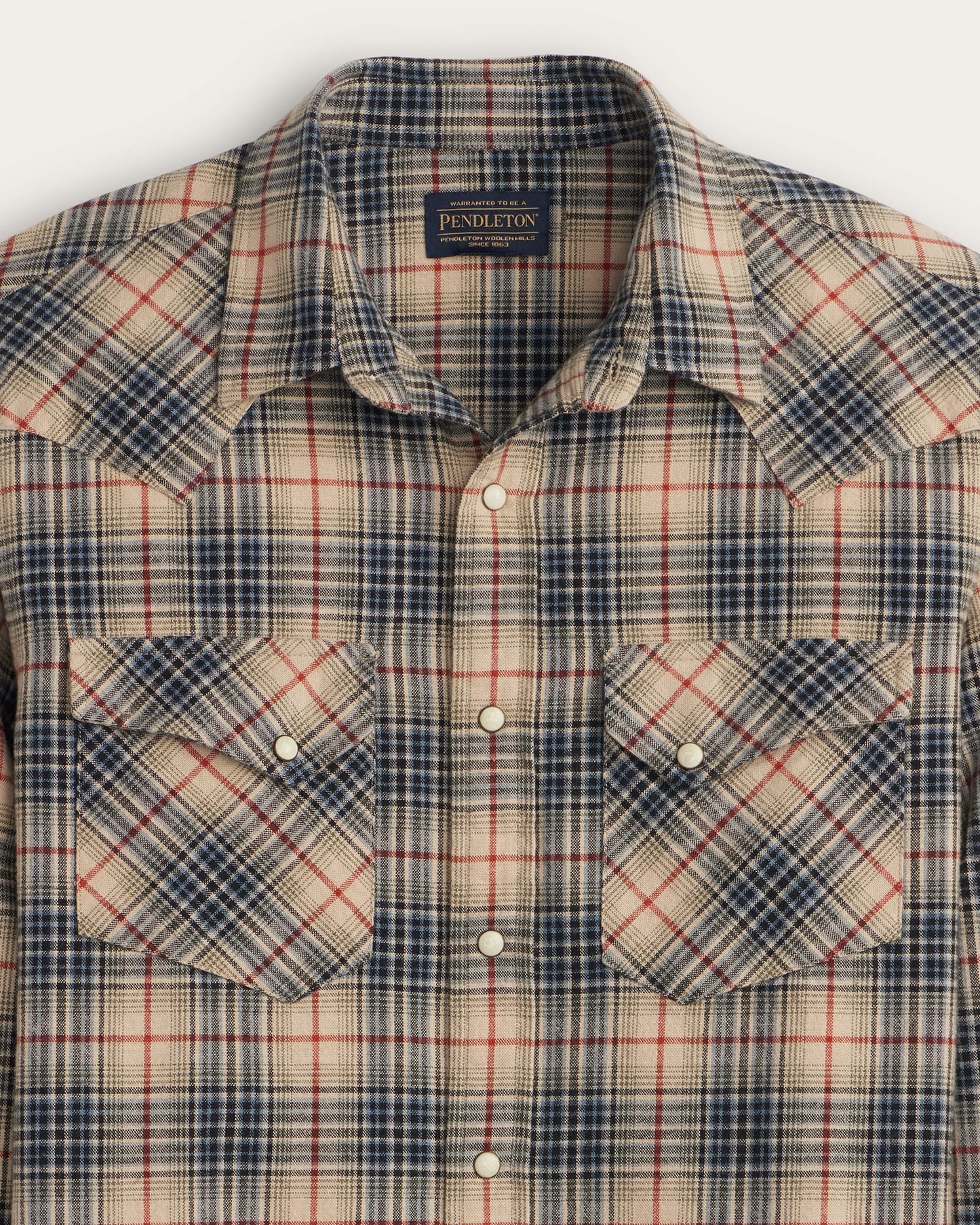Pendleton Men's Plaid Snap-Front Wyatt Cotton Shirt