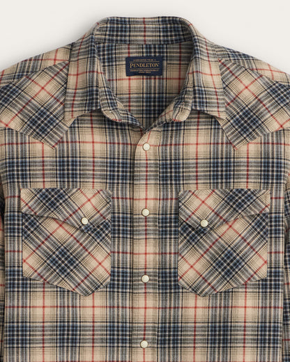 Pendleton Men's Plaid Snap-Front Wyatt Cotton Shirt