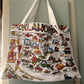 Medium Oklahoma Map Market Tote