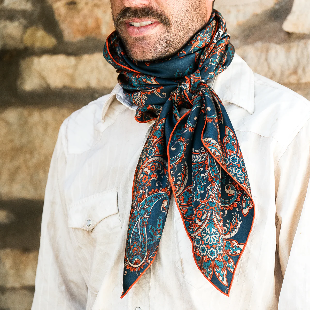 Fringe "Back Forty" Silk Ranchi Rag™