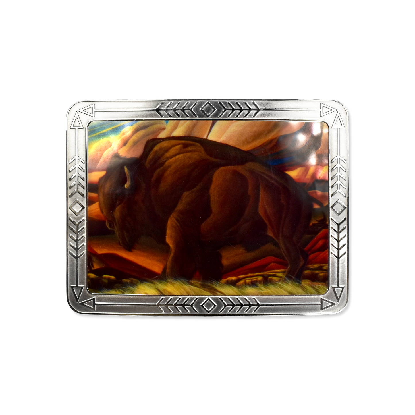 Buffalo Belt Buckle by William Haskell