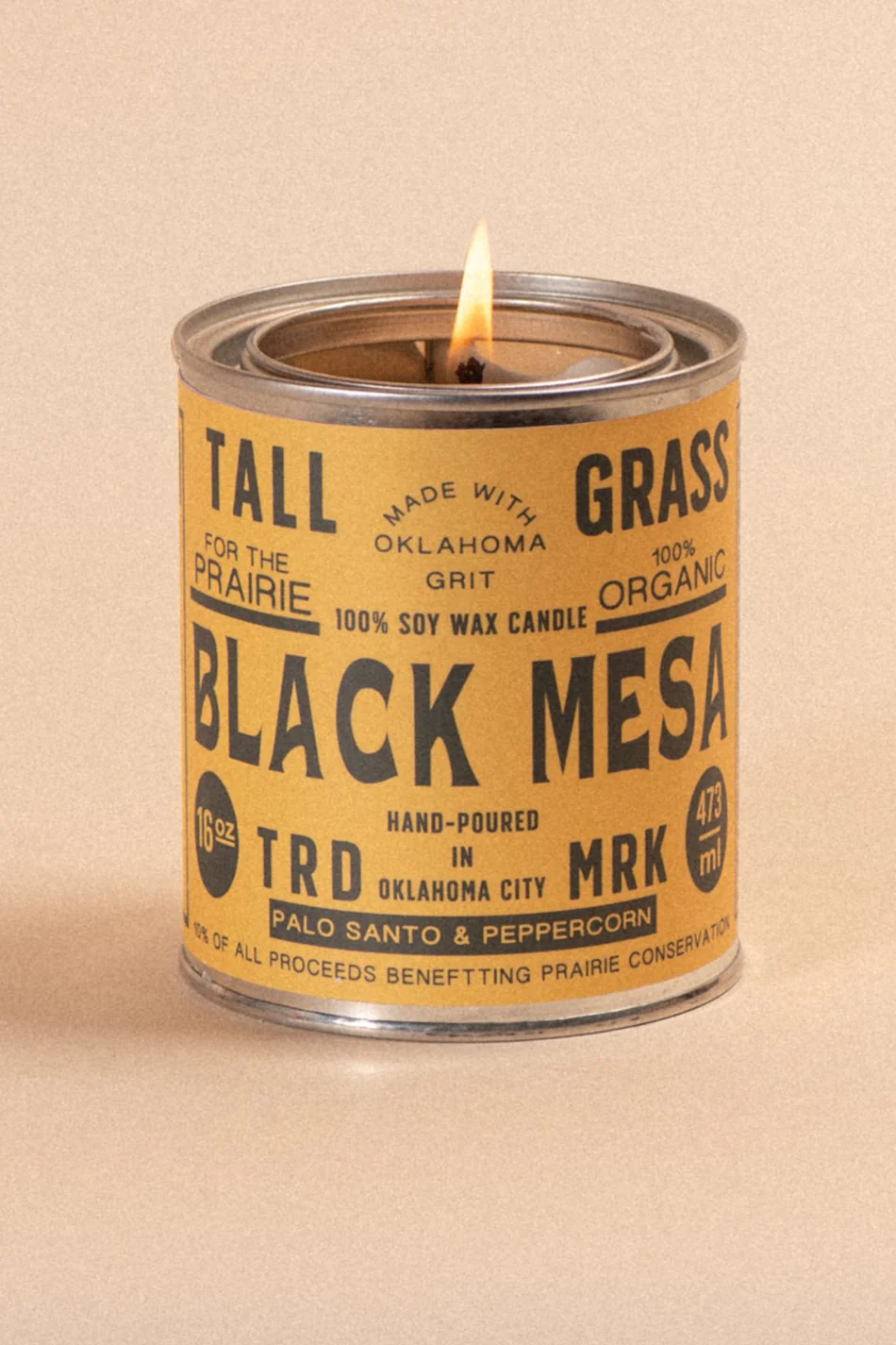 Black Mesa: Palo Santo + Peppercorn Soy Wax Candle